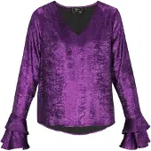 Faina Blusa roxo escuro