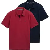 Tom Tailor Camisa azul escuro / vermelho escuro