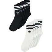Adidas Meias '3-STRIPES CREW 10 PAIRS' preto / branco