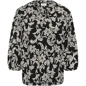 Kaffe Blusa 'KARiani' bege / preto