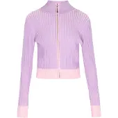 Mymo Casaco de malha 'Young Fashion' roxo claro / rosa pastel