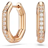 Swarovski Brincos ouro / branco