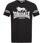 Lonsdale Camisa preto / branco
