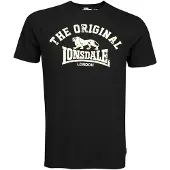 Lonsdale Camisa 'Original' ecru / preto