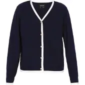 Usha Casaco de malha navy / branco