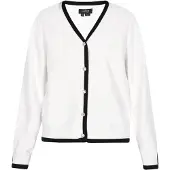 Usha Casaco de malha preto / offwhite