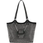 Faina Shopper preto / prata