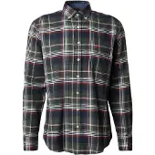FYNCH-HATTON Camisa navy / oliveira / vermelho / branco