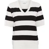 Kaffe Pullover 'KALizza' preto / branco