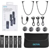 Boya Microfone Sem Fio W4 1rx-4tx Trrs-trs