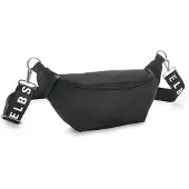 Elbsand Bolsa de cintura preto / branco