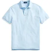 Ralph Lauren para homem. 710795080016 Polo piquê Slim Fit azul claro (XS), Casual, Algodão, Manga curta