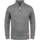 !Solid Pullover 'Petro' cinzento