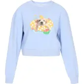 MyMo Pop Sweatshirt 'Pop' bege / azul claro / amarelo / jade