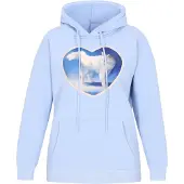 MyMo Pop Sweatshirt 'Pop' bege claro / azul / azul claro / branco