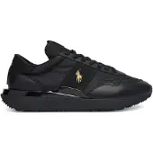 Ralph Lauren para homem. 809952269001 Ténis de pele Train 89 pretos (46), Couro, Plano, Cordão, Casual