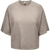 ONLY Pullover 'ONLLOYAL' bege mosqueado