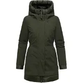 NAVAHOO Sobretudo de inverno 'Winterprinzessin 14' cáqui