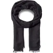GUESS , Ninette jacquard, cachecol de tecido, preto, 8 x 180, feminino