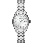 Emporio Armani AR11614 Relógio Homem Aço Pele Elegante