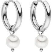 Purelei Brincos 'Diligence' prata / branco pérola