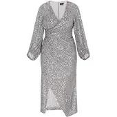 Faina Vestido de cocktail prata