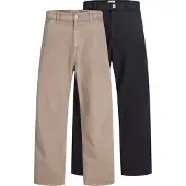 Jack & Jones Calças 'JPSTALEX RAYE WORKER' castanho / preto