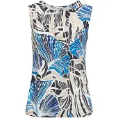 LASCANA Top areia / marinho / azul céu / branco