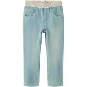 Name it Calças de ganga 'NMFSalli' bege / azul claro