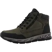 Tom Tailor Botas com atacadores oliveira / preto