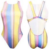 Turbo Maiô Pastel Stripes