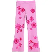 Desigual , leggings florais, Infantil, AlgodÃO, Vermelho, 9/10