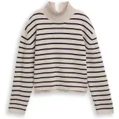 Tom Tailor DENIM Pullover bege / navy