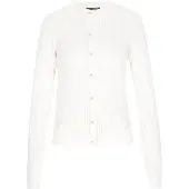 Dreimaster Casaco de malha 'Vintage' offwhite