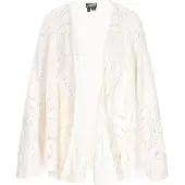 Dreimaster Casaco de malha 'Vintage' offwhite