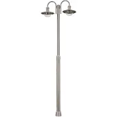 LINDBY Post light Damion, 200 cm, 2 lâmpadas, E27, IP44