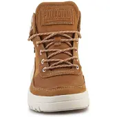 Palladium Botim com fivela 'Palla' castanho / branco