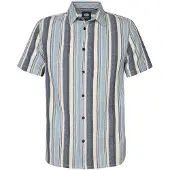 Petrol Industries Camisa azul / cinzento / branco