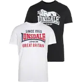 Lonsdale Camisa 'Collessie' vermelho / preto / branco