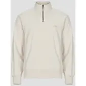 OLAF camisolas SIGNATURE ZIP MOCK homens - Bege - EU S