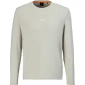 BOSS Camisa 'Chark' bege / branco