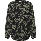 Kaffe Blusa 'Pollie' oliveira / preto