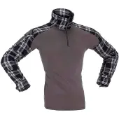 Invadergear Camiseta De Manga Comprida Flannel Combat