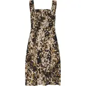 Kaffe Vestido 'KAthora' castanho / castanho de castanha / branco casca de ovo