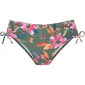 LASCANA Cueca biquíni azul / oliveira / laranja / rosa