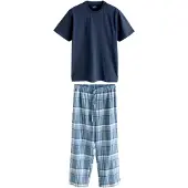 Next Pijama comprido azul / navy / branco