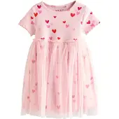 Next Vestido rosa / cor-de-rosa / vermelho