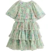 Next Vestido verde pastel / rosa pastel