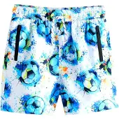 Next Calções de banho aqua / verde néon / laranja / branco