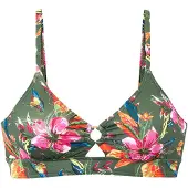 LASCANA Top de biquíni verde / laranja / rosa
